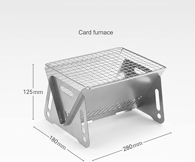 Mini grill sk艂adany grill kempingowy - obrazek 2