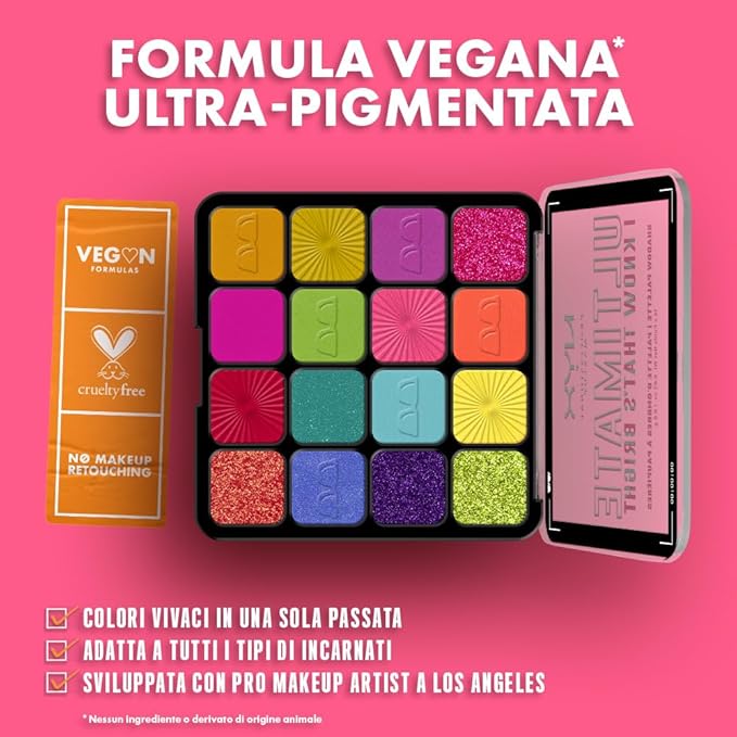 NYX Professional Makeup Ultimate Edit Petite Shadow Palette paleta - obrazek 4
