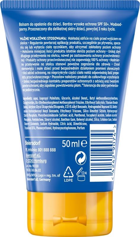NIVEA SUN Kids Protect & Care Balsam do opalania dla dzieci SPF - obrazek 2