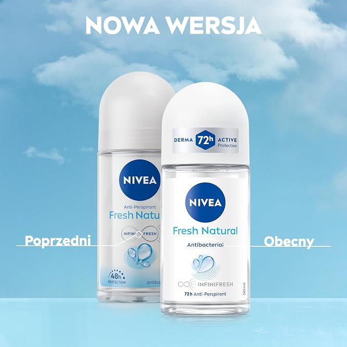 NIVEA Fresh Natural 72H Antyperspirant w kulce dla kobiet 50 ml - obrazek 5