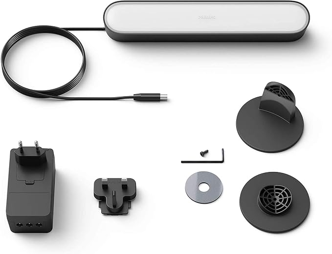 Philips Hue Play White and Colour Ambiance Smart Light Bar Podłużna Lampa (1 szt.), Oświetlenie Rozrywkowe Smart LED do TV i Gier (współpracuje z Alexą, Asystentem Google i Apple HomeKit), Czarny - obrazek 3