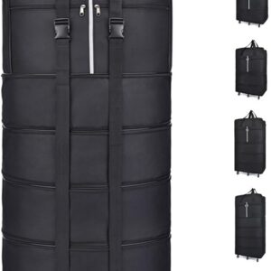 Torba podróżna 185 l z kółkami, rozszerzalna, składana, 127x52x28 cm | Walizka podróżna, Torba sportowa, Składany bagaż, Dla mężczyzn i kobiet, Na kemping