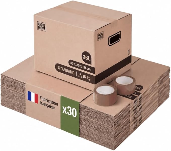 Pack and Move Zestaw 30 kartonów do przeprowadzki książek