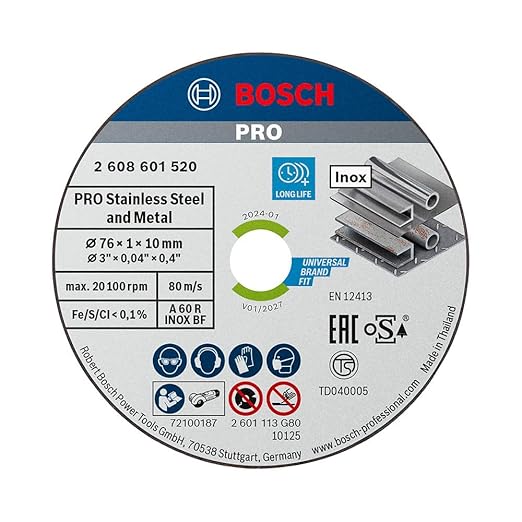 Bosch 5x Korundowa tarcza tnąca PRO Stainless Steel and Metal