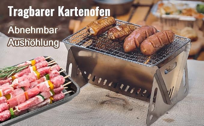 Mini grill sk艂adany grill kempingowy - obrazek 6