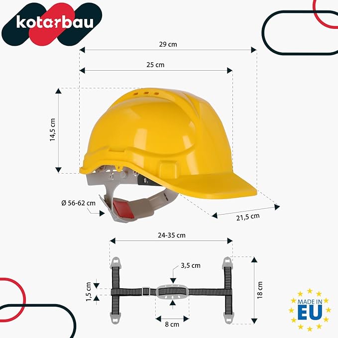 KOTARBAU® Regulowany kask ochronny Kolor - obrazek 4
