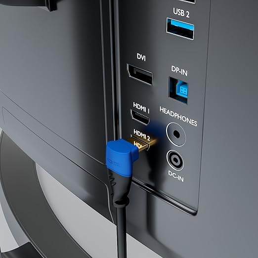 deleyCON 5m Kabel HDMI Kątowy (Kąt 90°) - UHD 4K HDR 1080p 2160p EARC - do TV, Soundbara, Monitora, PC, Laptopa, Projektora, PS5, Xbox - Czarny - obrazek 4