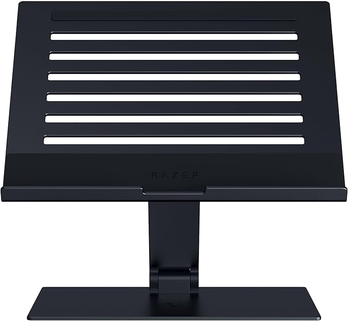 Razer Adjustable Laptop Stand - Ergonomiczna podstawka pod laptopa z regulacją wysokości, przeznaczona do laptopów o przekątnej do 18 cali (regulowana wysokość i nachylenie) Czarna