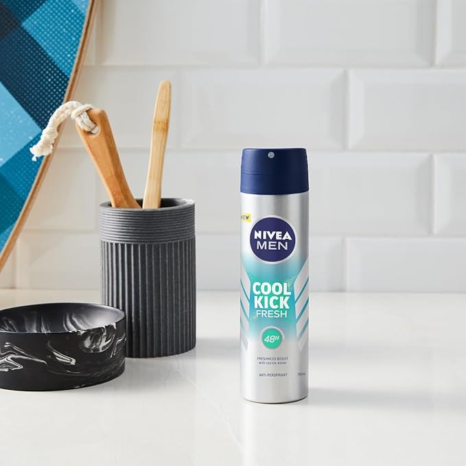 NIVEA MEN Fresh Kick Antyperspirant w sprayu 150 ml - obrazek 4