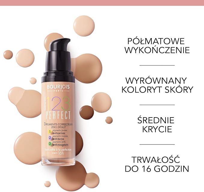 Bourjois 123 Perfect Podkład 53 Light Beige - obrazek 5