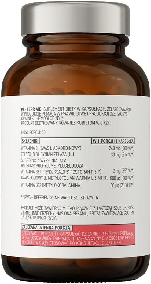 OstroVit Pharma Ferr Aid 60 Kapsułek - obrazek 2