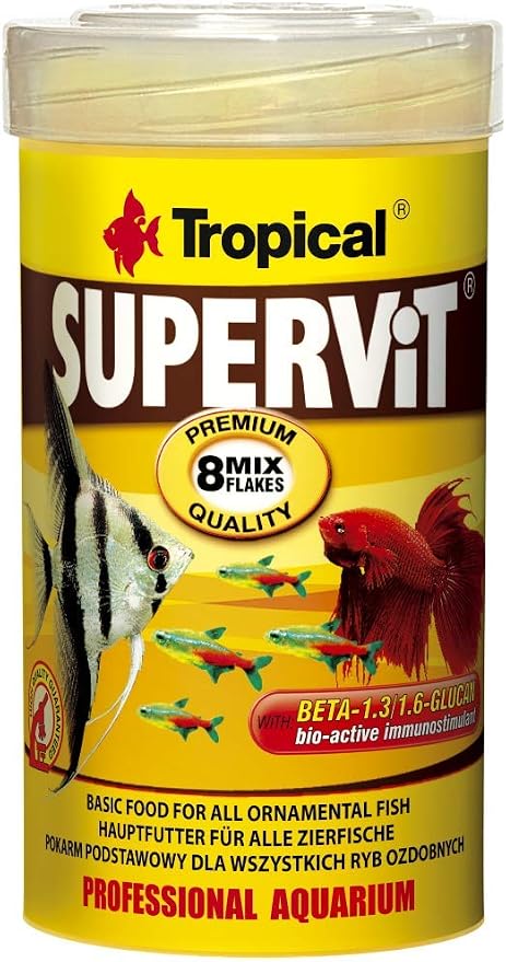 Wieloskładnikowy pokarm dla ryb w formie płatków SUPERVIT 100ml