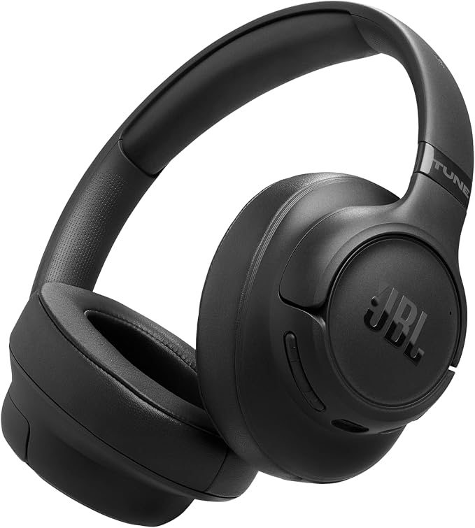 JBL Tune 780 NC Bezprzewodowe Słuchawki Nauszne, Czarny | Redukcją Hałasu, Bluetooth 6.0, z Szybkim Ładowaniem, 76 h Odtwarzania na Baterii, Google Fast Pair i Microsoft Swift Pair