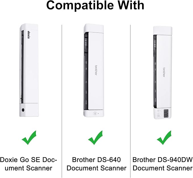 XANAD Etui ochronne do skaner dokumentów Kompatybilny ze skanerem mobilnym Brother DS-940 A4 z obu stron Skanowanie WLAN do USB - obrazek 3