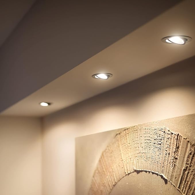 Philips Hue inteligentny reflektor do zabudowy Milliskin Hue recessed okrągły biały 3x5W 3 szt - obrazek 6