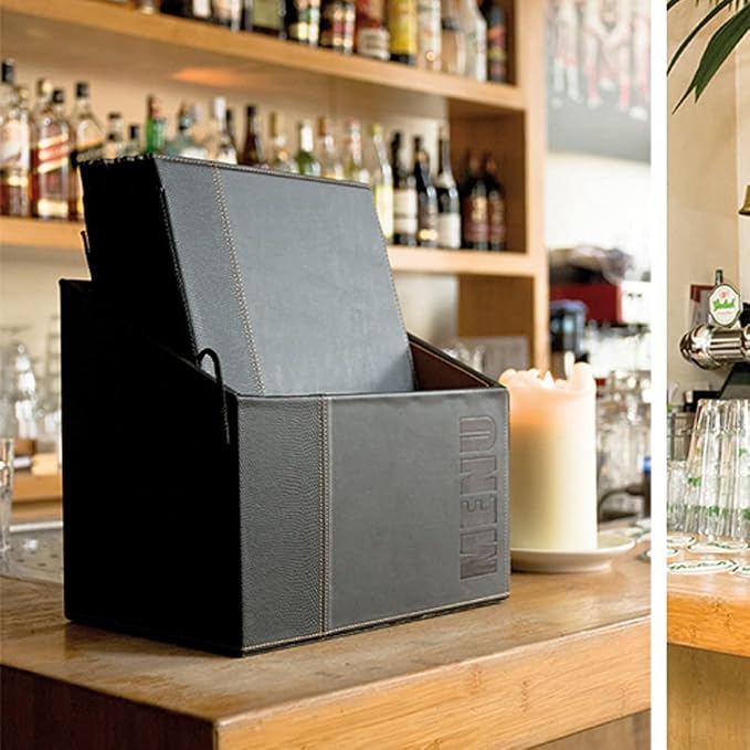 Securit Pudełko menu z modnym zakresem z 20 kartami menu A4 - obrazek 4