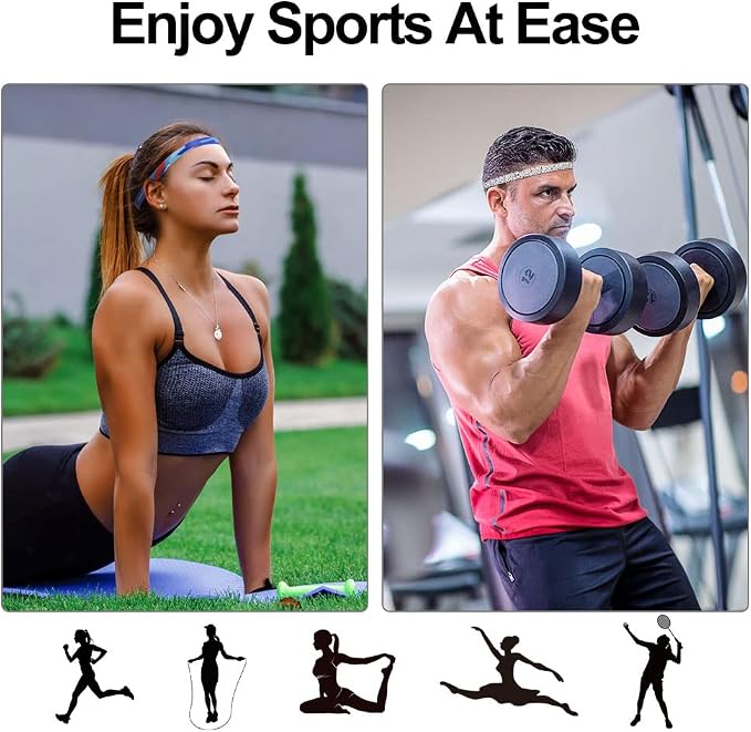 URAQT Sportowe Opaski Na GłOwę - obrazek 5