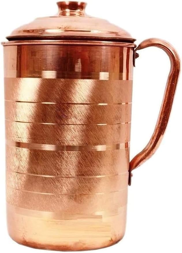 Copper Silver Touch 1 dzbanek z 2 szklankami zestaw naczyń do picia - obrazek 2