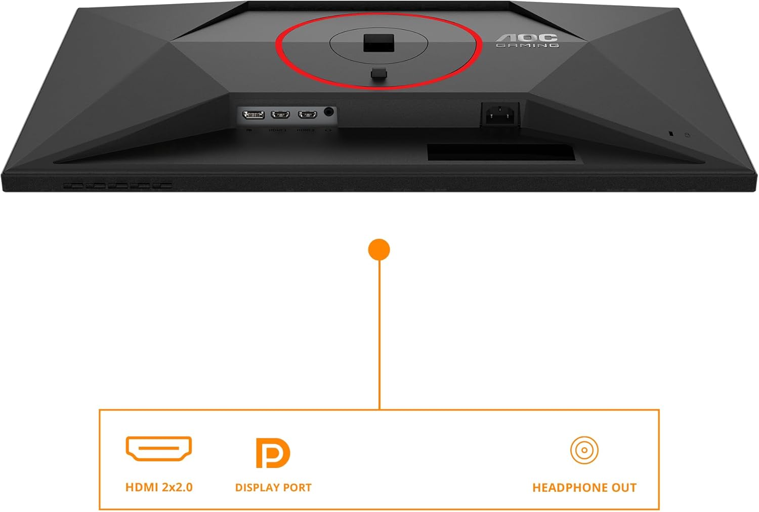 AOC Gaming Q27G4ZR - 27-calowy monitor Quad HD, 240 Hz, 1 ms, G-Sync, HDR400 (2560 x 1440, 2 x HDMI 2.0, DisplayPort 1.4) czarno-czerwony - obrazek 5