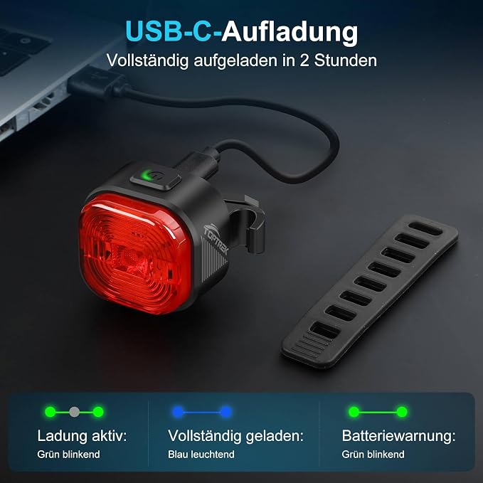 toptrek Tylne światło rowerowe LED - obrazek 5
