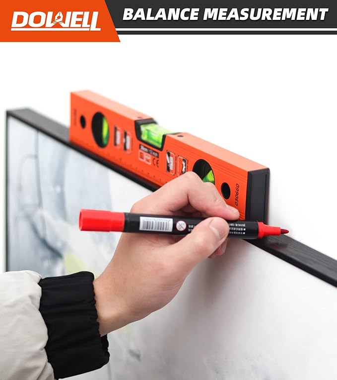 DOWELL 12 calowy 300 mm magnetyczny poziom spirytusowy ze skalą - obrazek 6