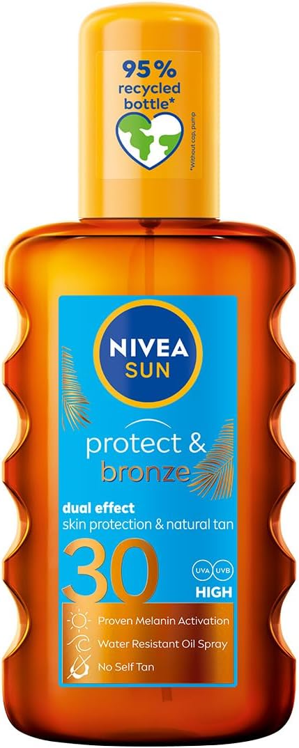 NIVEA SUN Protect & Bronze Olejek do opalania w spray'u aktywujący naturalną opaleniznę SPF30 200 ml