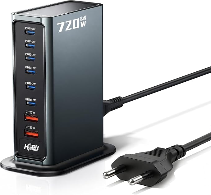 Ładowarka wieloportowa Rocoren USB-C 720W