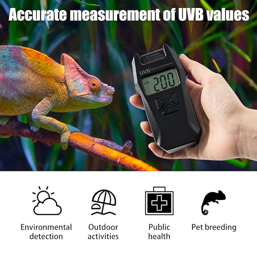 UVB miernik indeksu cyfrowy tester gadów UVB z odwracalną sondą - obrazek 5