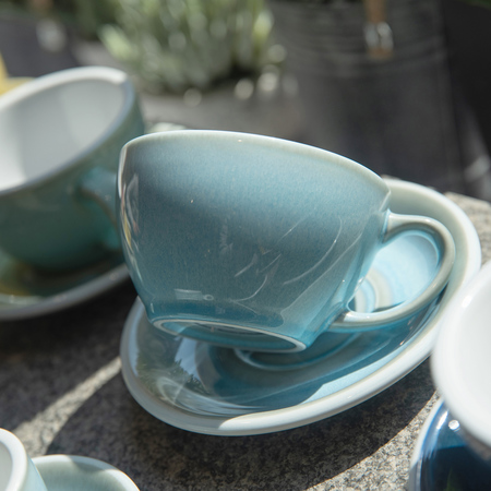 Loveramics Egg - Filiżanka i spodek Flat White 150 ml - Ice Blue - obrazek 5