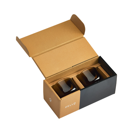 Fellow - zestaw dwóch szklanek Pirch Cortado 120 ml - Bursztynowy - obrazek 2