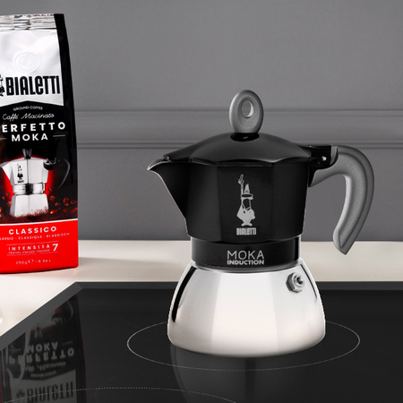 Bialetti New Moka Induction 6tz Czarna - obrazek 3
