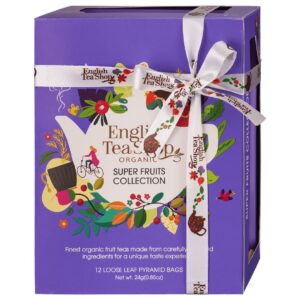 KOLEKCJA HERBATEK OWOCOWYCH BIO PIRAMIDKI (SUPER FRUITS – 6 SMAKÓW) (12 x 2 g) 24 g - ENGLISH TEA SHOP ORGANIC