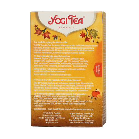 Yogi Tea - herbata ziołowa Pumpkin Chai EKO 17 saszetek - obrazek 2