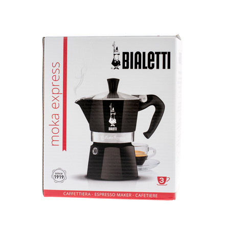 Bialetti kawiarka Moka Express 3tz czarna - obrazek 2