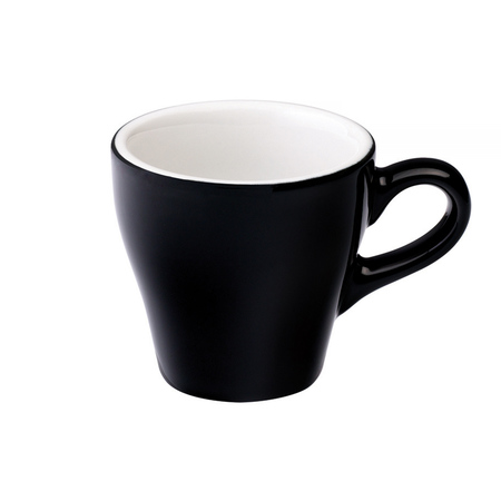 Loveramics Tulip - Filiżanka i spodek Espresso 80 ml - Black - obrazek 2