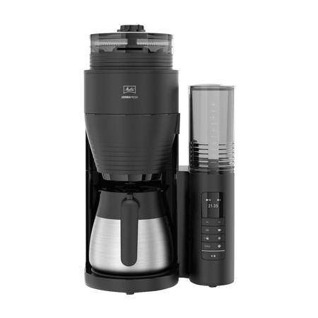 Melitta - AromaFresh II PRO Therm Czarny Mat - Ekspres przelewowy z wbudowanym młynkiem