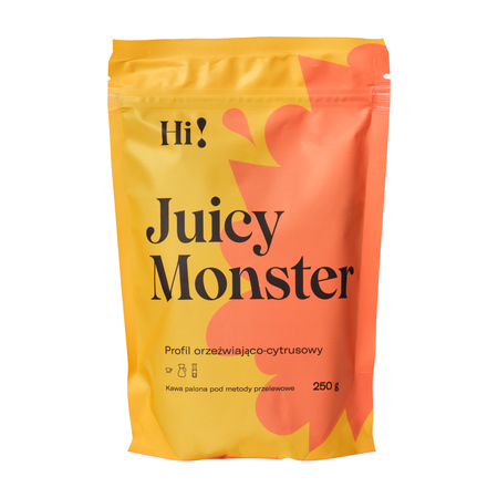 Hi! Coffeedesk - kawa ziarnista Juicy Monster Filter 250 g