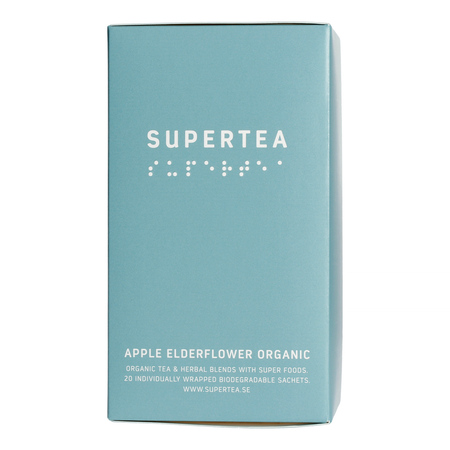 Teministeriet - herbata zielona Supertea Apple Elderflower EKO 20 saszetek