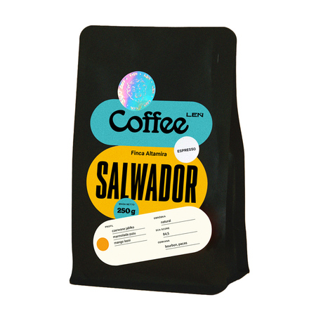 Leń Coffee - kawa ziarnista Salwador Finca Altamira Natural Espresso 250 g