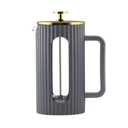 Vialli Design - Livio French Press szary / złoty 1l