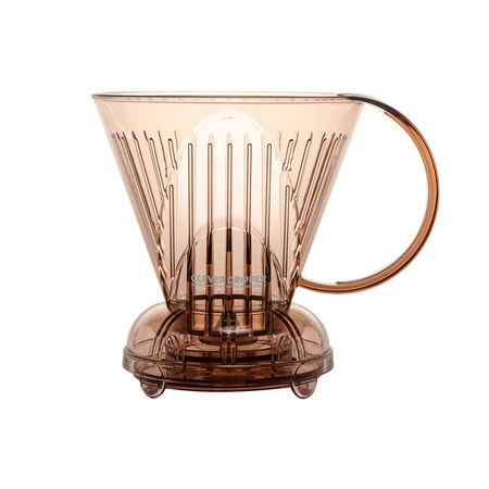 Clever Dripper - Zaparzacz L 500ml przezroczysty brązowy + 100 filtrów