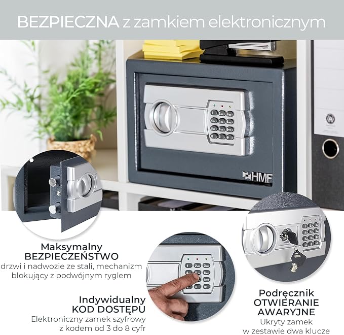 HMF 4612112 sejf meblowy z zamkiem elektronicznym 31 - obrazek 5