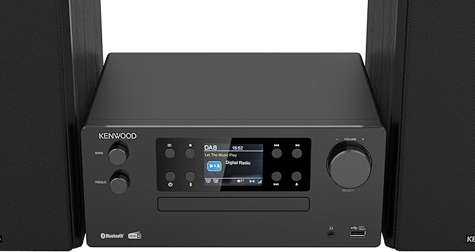 KENWOOD M-925DAB-B - Micro Hi-Fi system DAB+, CD, USB, Bluetooth, 2 x 50 W RMS i wyświetlacz TFT, kolor czarny (Midnight Black) - obrazek 6