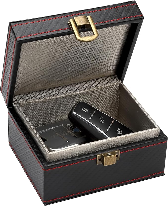 Keyless Go pudełko ochronne na kluczyki samochodowe, pudełko na klucze, ochrona Keyless Go, blokada sygnału antywłamaniowego, blokowanie sygnału RFID, pudełko Faraday, na klucze