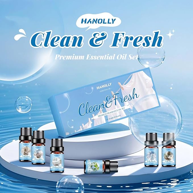 Hanolly Zestaw Olejków Eterycznych Do Prania 6 x 10 ml - obrazek 2