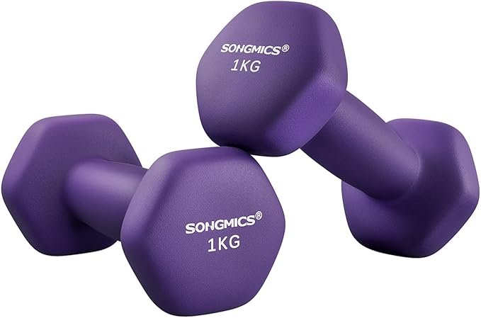 SONGMICS Hantle sześciokątne powlekane neoprenem