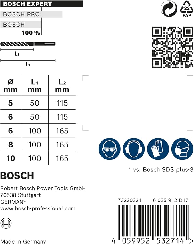 Bosch 5x Zestaw wierteł EXPERT SDS plus-7X - obrazek 6