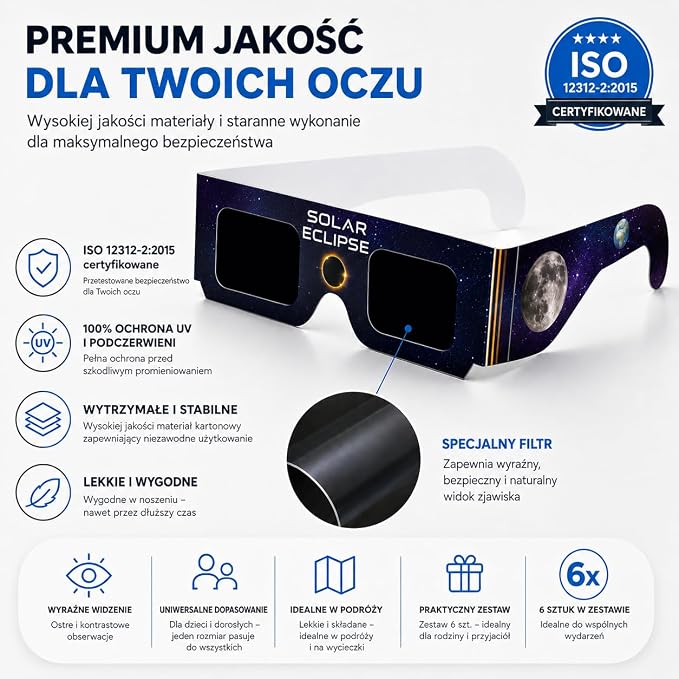 TK Gruppe Timo Klingler 6 x okulary z zaćmieniem słońca - obrazek 3