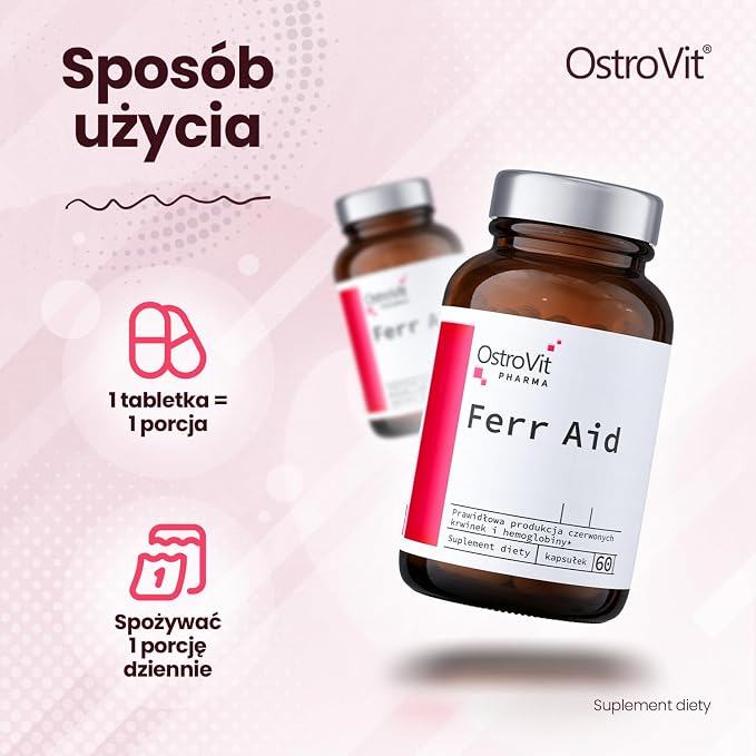 OstroVit Pharma Ferr Aid 60 Kapsułek - obrazek 5