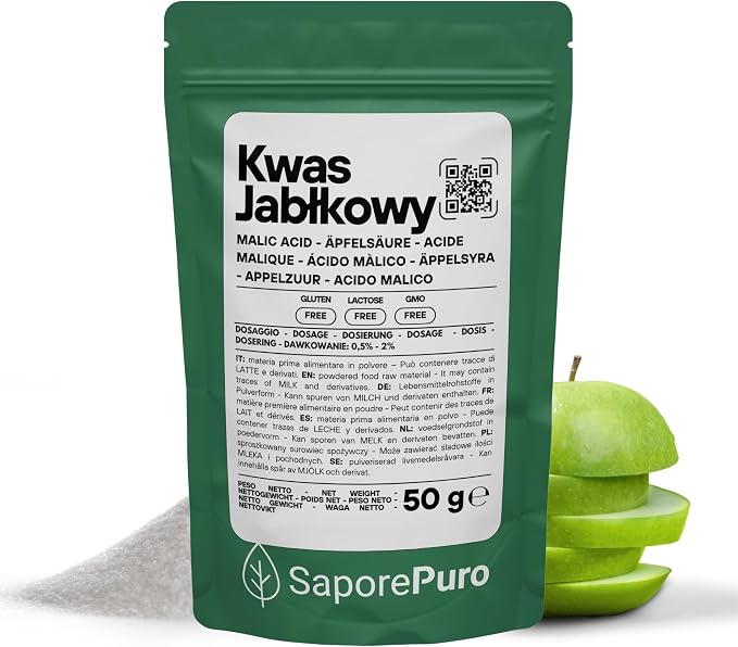SaporePuro Kwas Jabłkowy w Proszku 50